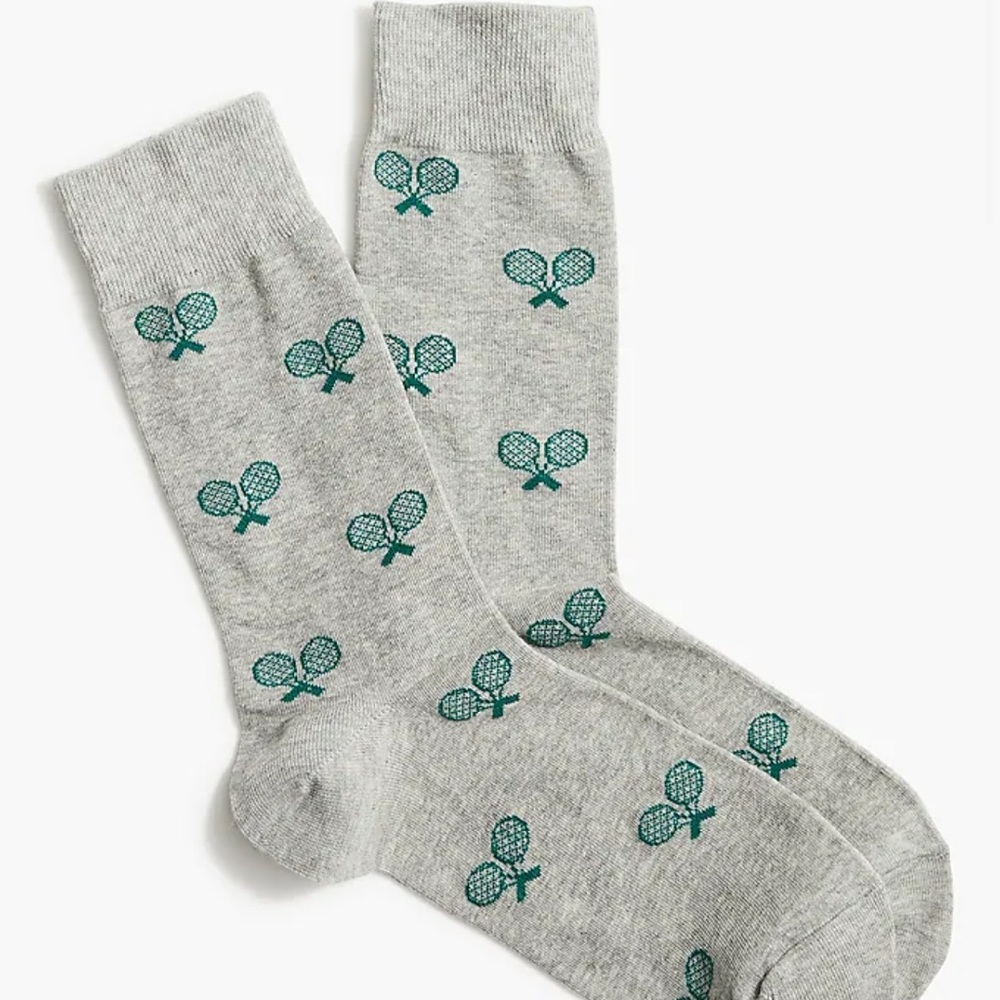 JCrew Men's Trouser Socks- Pickleball/Tennis- super fun NWT